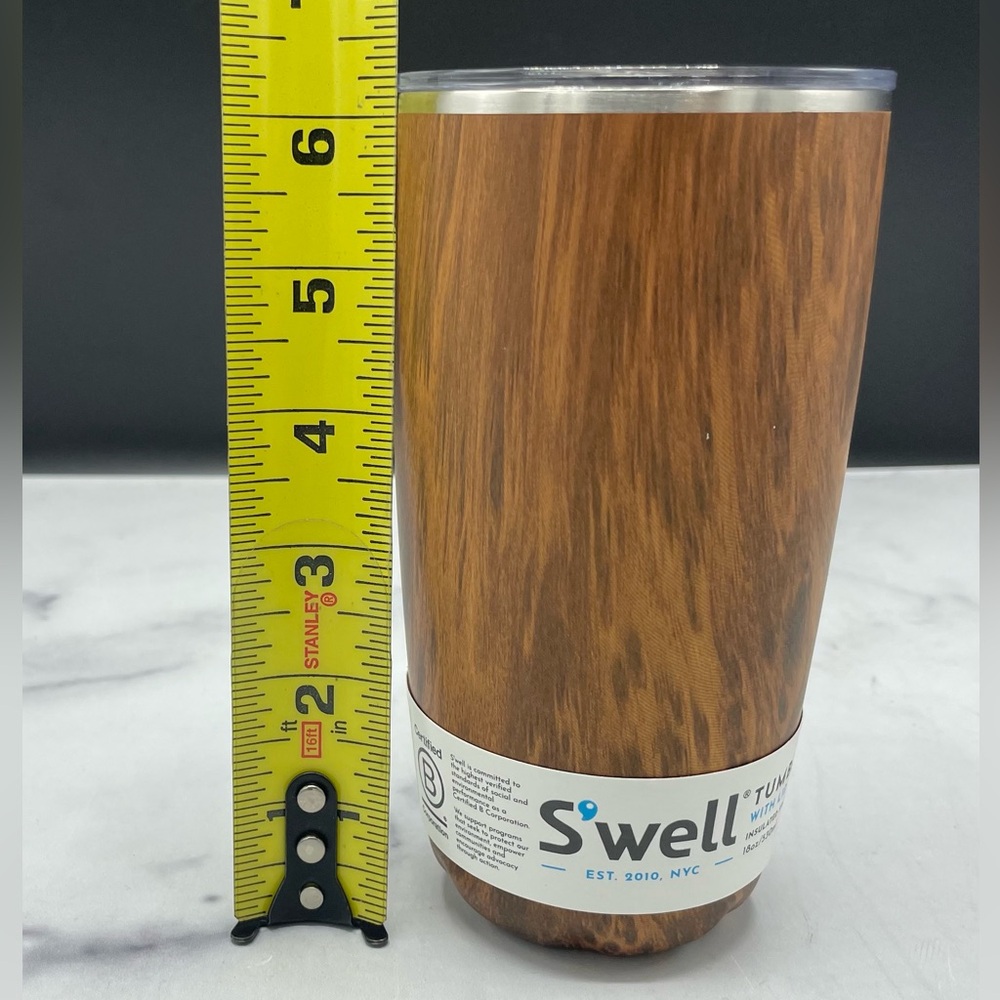 S'well Teakwood Stainless Steel Tumbler - Picture 3 of 5